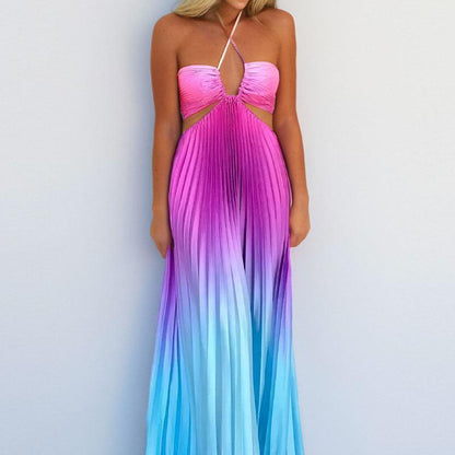 SVCD000084 Sexy and elegant long dress with a hollowed-out neckline