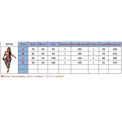 SVCM000093  Color-blocking printed top, vest and long pants set