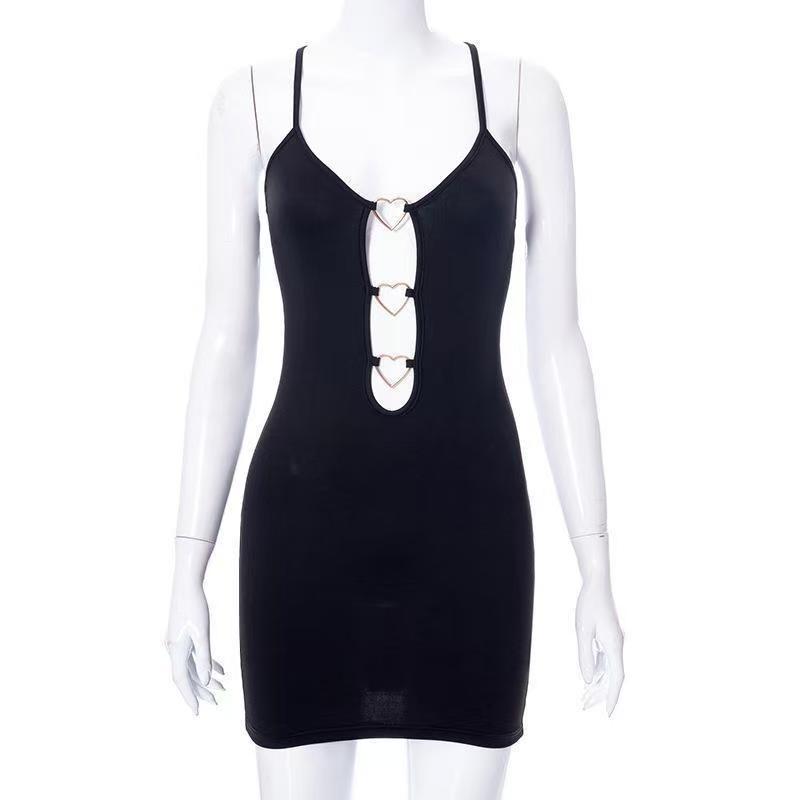 SVCD000070 Dress, form-fitting dress, sleeveless and cut-out dress
