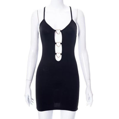SVCD000070 Dress, form-fitting dress, sleeveless and cut-out dress