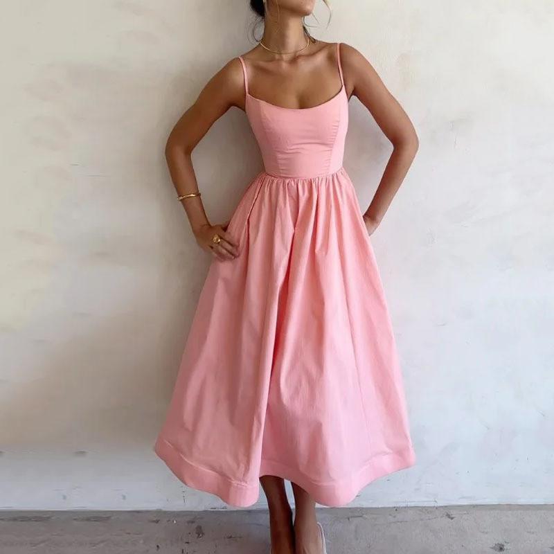 SVCD000100 Women Strapless Ruched High Waist Wrap Split Asymmetrical Beach Maxi Long Dress