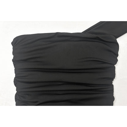 SVCD000072 Women's body-hugging dress, European and American style women's fashion pleated slimming short skirt